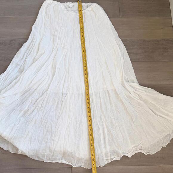 CP Shades White Lightweight Long Skirt Size L - Picture 5 of 8